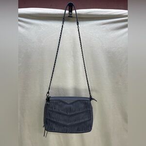 Aimee Kestenberg Gray Fringe Crossbody Bag